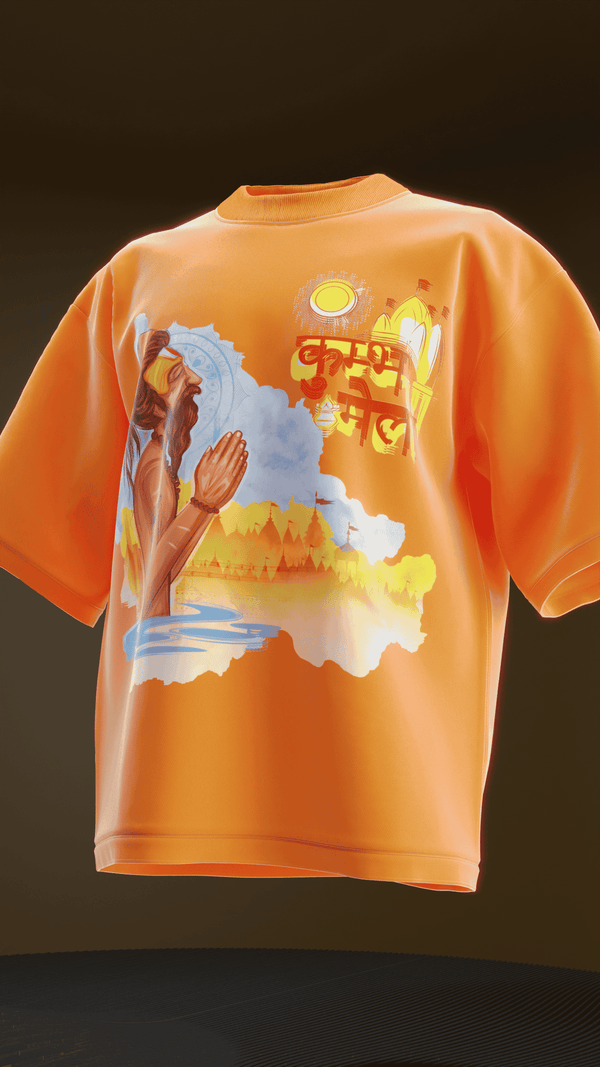 Maha kumbh V1 Oversized Tee