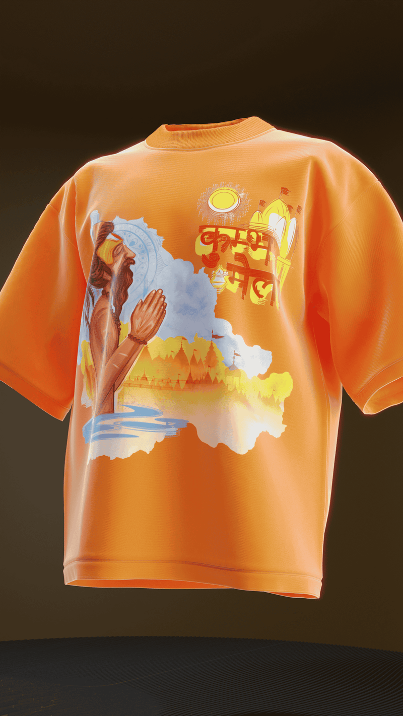 Maha kumbh V1 Oversized Tee