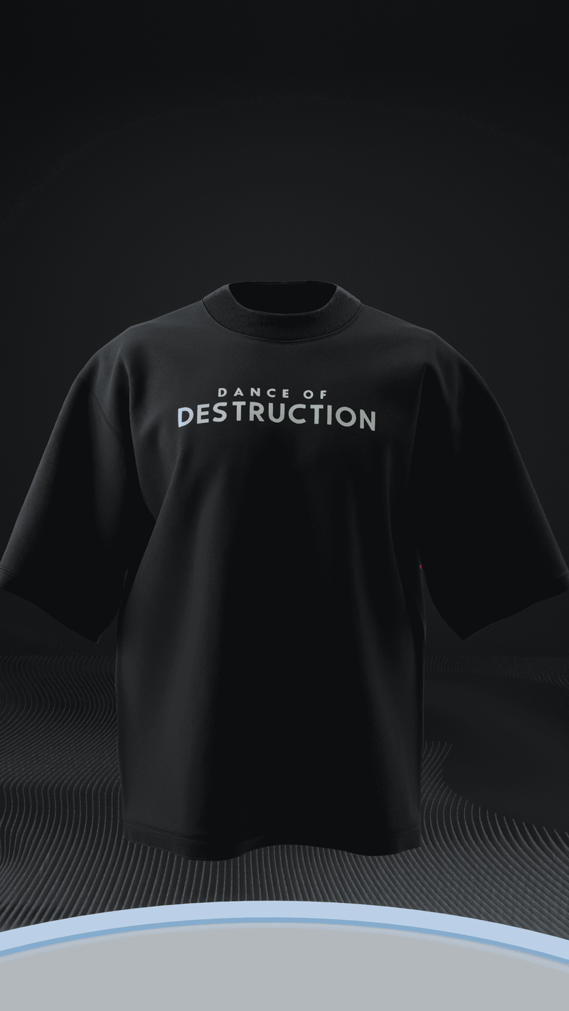 Dance Of Destruction Oversized T Shirt